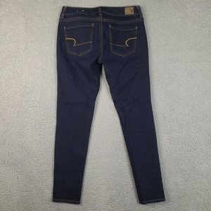 American Eagle Outfitters Jeans Womens Size 4 Blue Jegging 28x26.5 Super Stretch